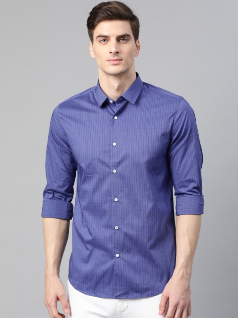 

Louis Philippe Sport Men Blue Super Slim Fit Checked Casual Shirt
