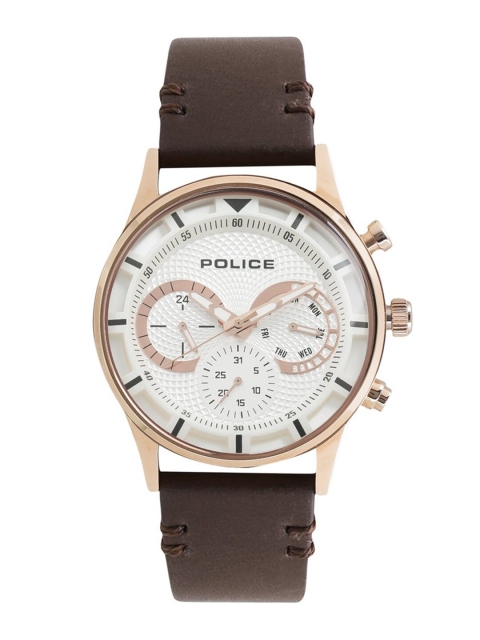 

Police Men White Analogue Watch NBPL14383JSR04