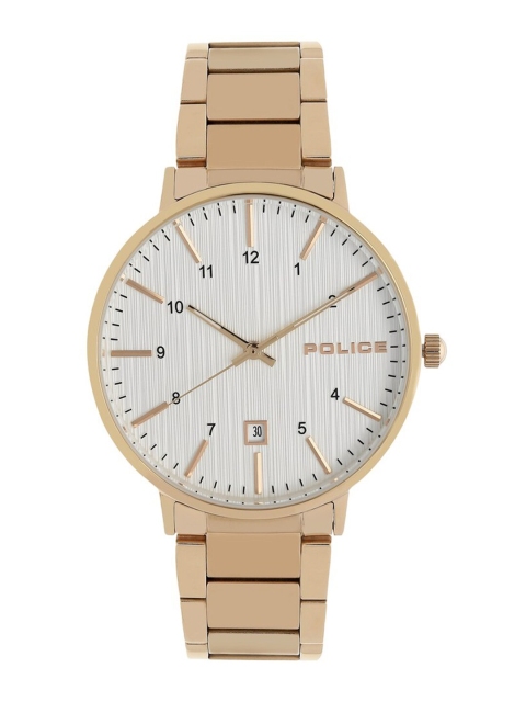 

Police Men White & Gold-Toned Analogue Watch NBPL15303JSR01M