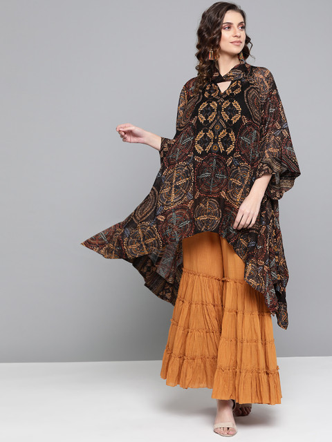 

Ritu Kumar Women Brown & Beige Printed Tunic