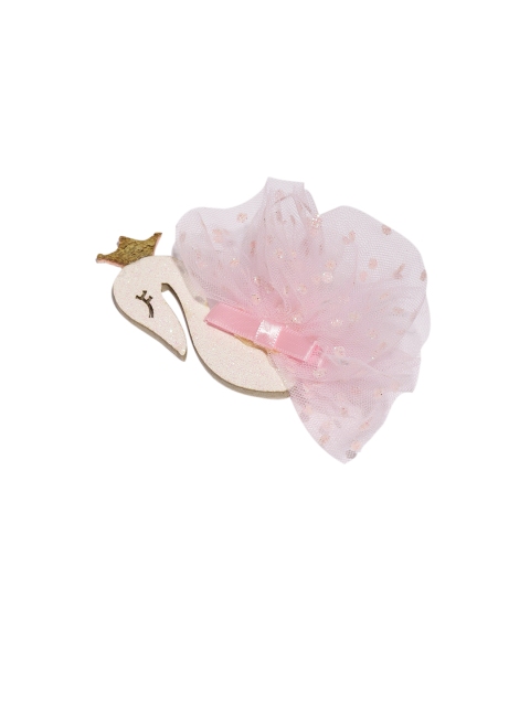 

Toniq Kids Girls Pink Swan Shaped Alligator Hair Clip