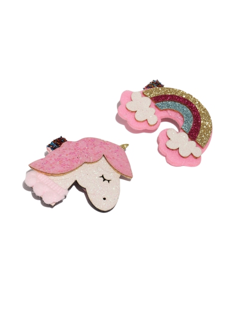

Toniq Kids Set of 2 Embellished Alligator Hair Clips, Multi
