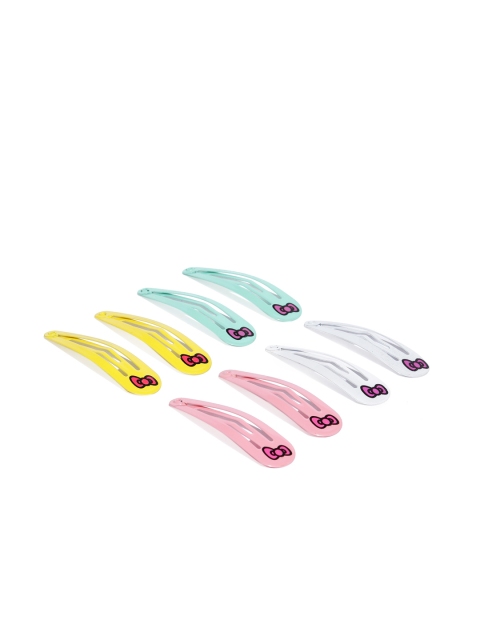 

Toniq Kids Girls Set of 7 Multicoloured Tic Tac Hair Clips, Multi