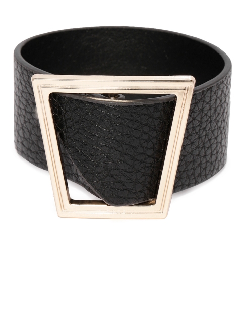 

Blisscovered Black PU Handband Cuff Bracelet