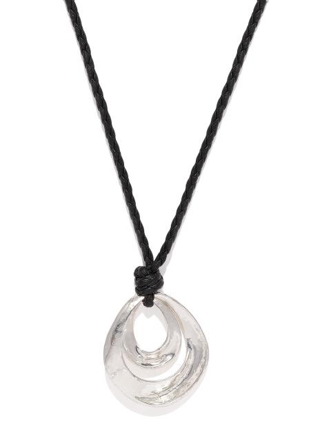 

Blisscovered Women Black & Silver-Toned Necklace