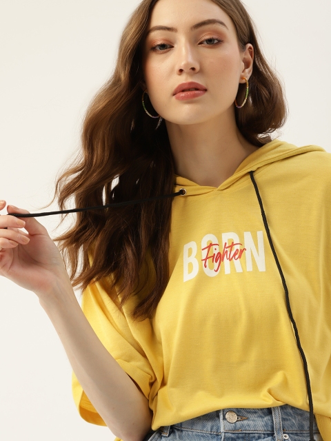 

DressBerry Women Yellow & Red Printed Regular Top