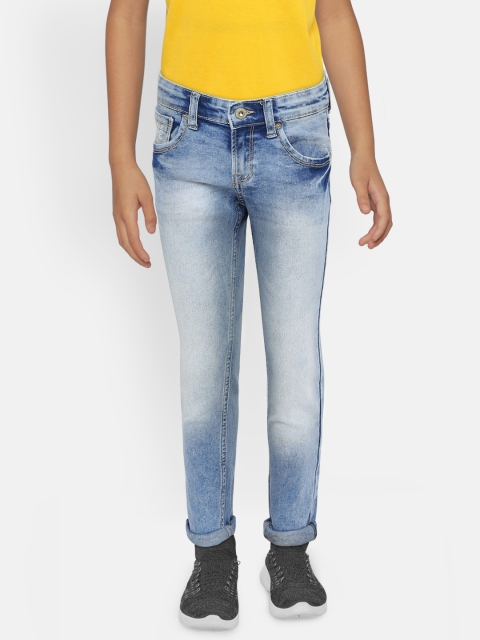

Pepe Jeans Boys Blue Slim Fit ANDY IP Mid-Rise Clean Look Jeans