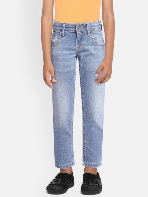 

Pepe Jeans Boys Blue Slim Fit Mid-Rise Clean Look Jeans