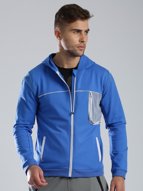 

HRX by Hrithik Roshan Blue Hooded Sweatshirt