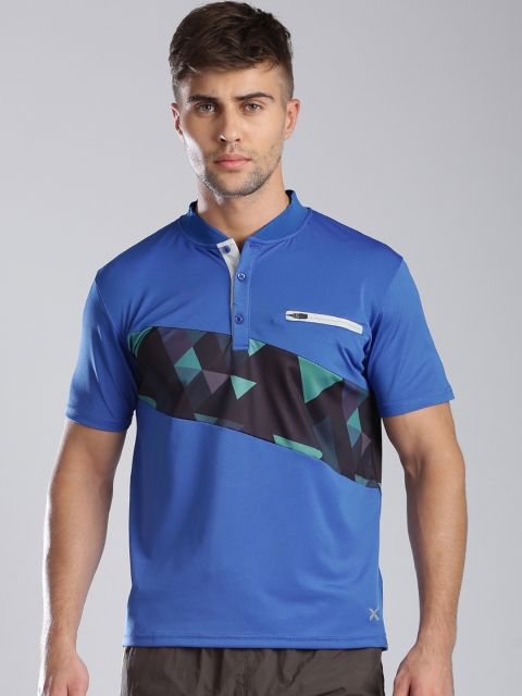 

HRX by Hrithik Roshan Blue Printed T-shirt