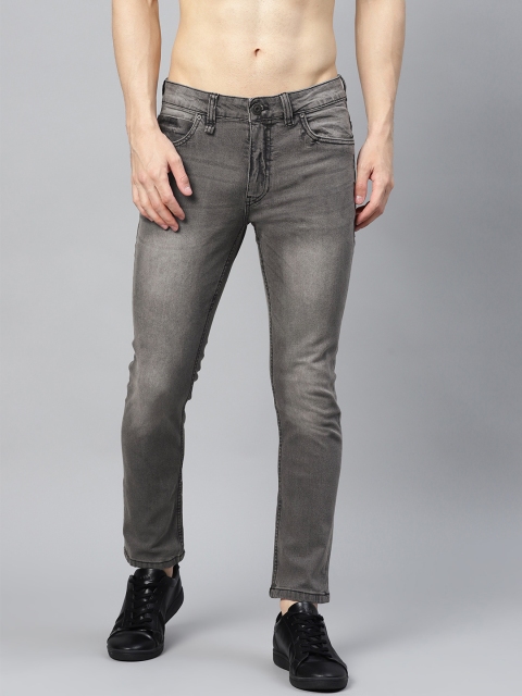 

Roadster Men Charcoal Grey Skinny Fit Mid-Rise Clean Look Stretchable Jeans