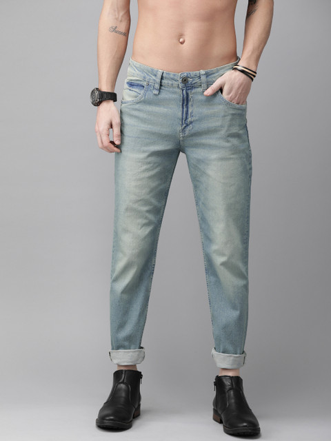 

Roadster Men Blue Slim Tapered Fit Mid-Rise Clean Look Stretchable Jeans