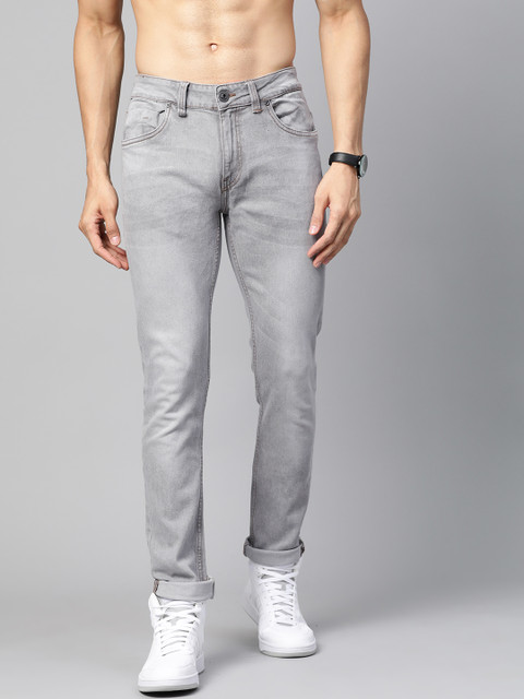 

Roadster Men Grey Skinny Fit Mid-Rise Clean Look Stretchable Jeans