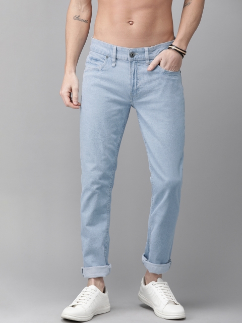 

Roadster GreenTurn Men Blue Skinny Fit Mid-Rise Save Water Stretchable Sustainable Jeans