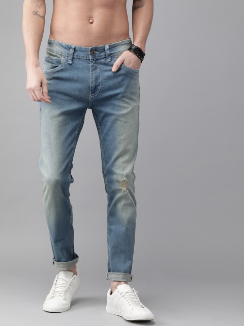

Roadster Men Blue Skinny Fit Mid-Rise Mildly Distressed Stretchable Jeans