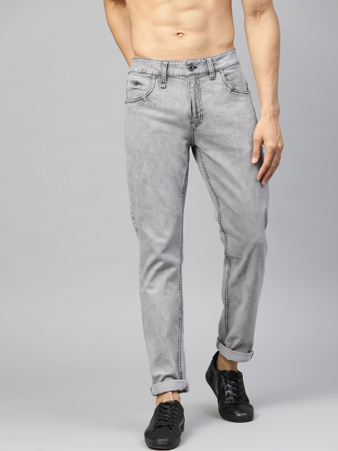 

Roadster Men Grey Slim Tapered Fit Mid-Rise Clean Look Jeans