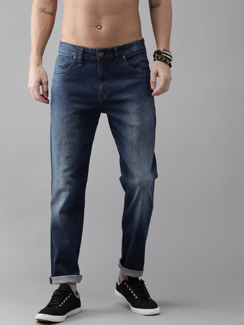 

Roadster Men Blue Slim Tapered Fit Mid-Rise Clean Look Stretchable Jeans