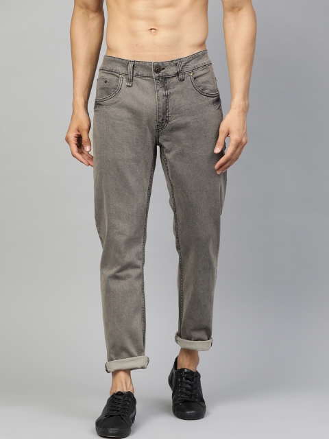 

Roadster Men Grey Slim Tapered Fit Mid-Rise Clean Look Stretchable Jeans