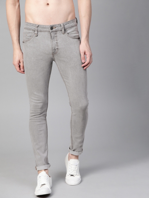 

Roadster Men Grey Skinny Fit Mid-Rise Clean Look Stretchable Jeans