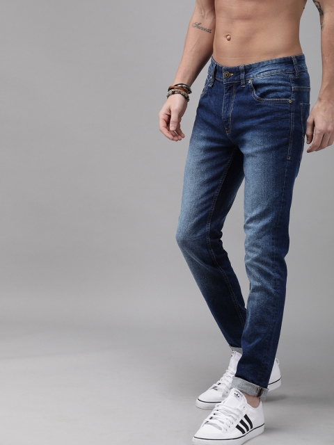 

Roadster Men Blue Skinny Fit Mid-Rise Clean Look Stretchable Jeans