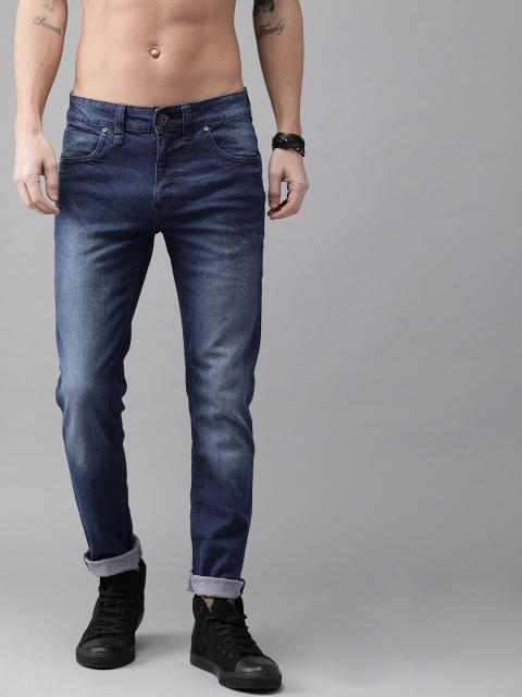 

Roadster Men Blue Skinny Fit Mid-Rise Clean Look Stretchable Jeans