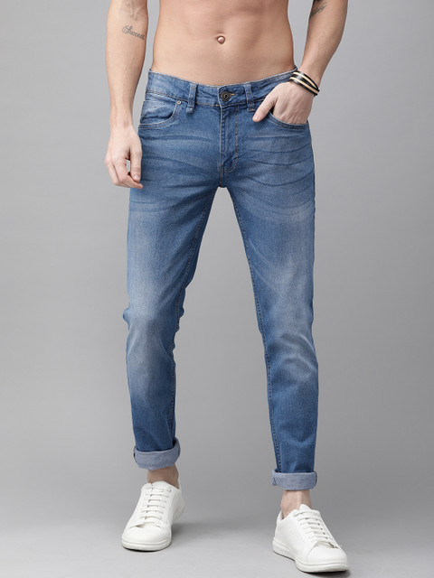 

Roadster Men Blue Skinny Fit Mid-Rise Clean Look Stretchable Jeans