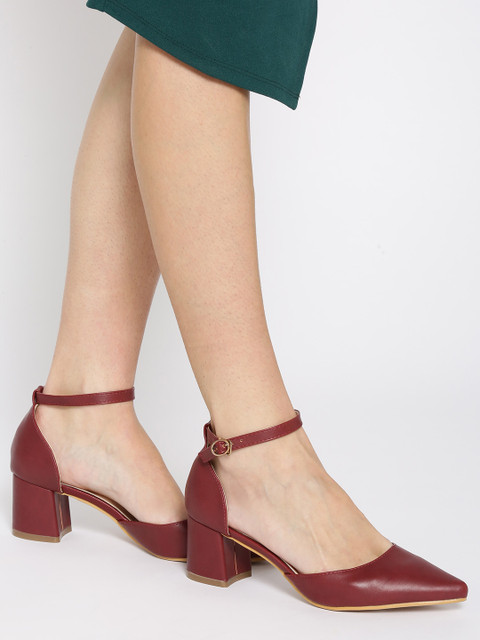 

Lavie Women Maroon Solid Pumps