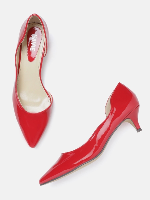 

Lavie Women Red Solid Pumps