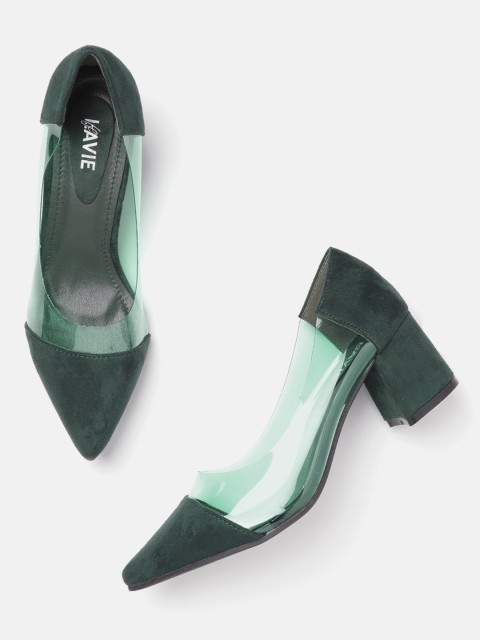 

Lavie Women Green Solid Pumps