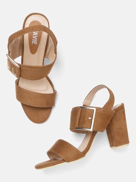 

Lavie Women Brown Solid Block Heels