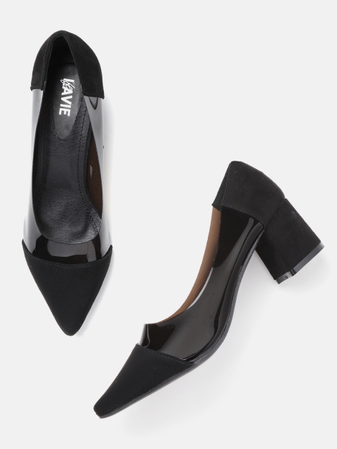 

Lavie Women Black Solid Pumps
