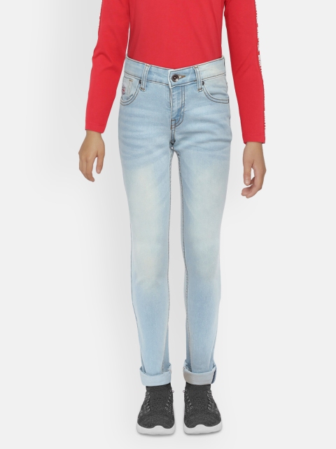 

Pepe Jeans Boys Blue QUAN CA Slim Fit Mid-Rise Clean Look Jeans