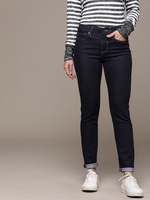 

GAP Women Navy Blue True Skinny Fit Mid-Rise Clean Look Stretchable Jeans