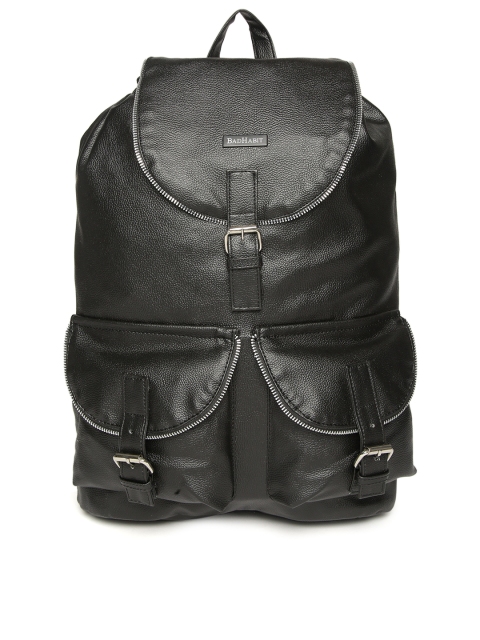 

BAD HABIT Unisex Black Solid Backpack