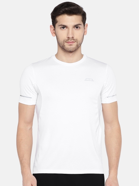 

Heelium Men White Solid Round Neck T-shirt