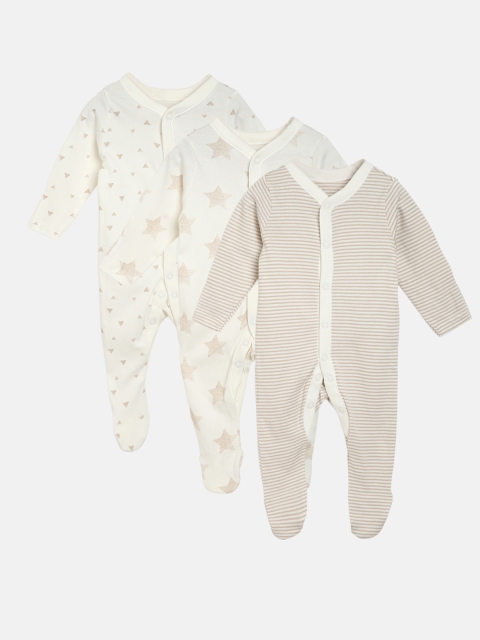 

Marks & Spencer Kids Pack of 3 Sleepsuits, White