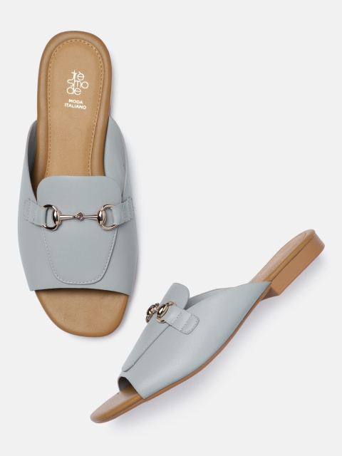 

Tresmode Women Blue Solid Mules