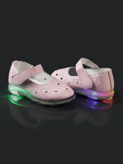 

Kittens Girls Pink Textured Mary Jane Shoes