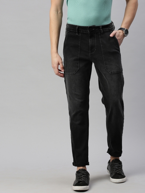 

Mast & Harbour Men Black Regular Fit Mid-Rise Clean Look Jeans