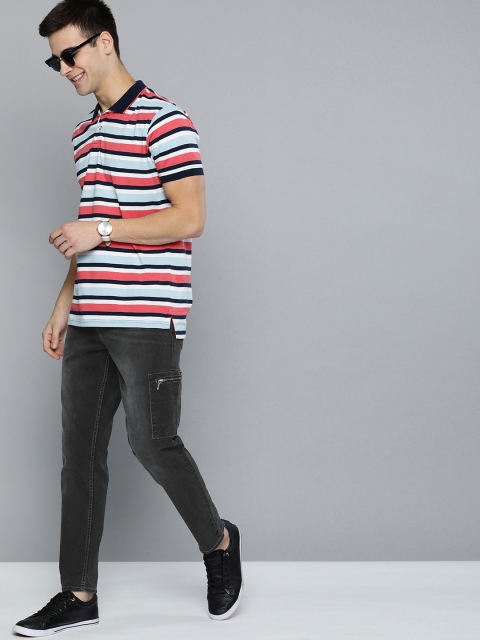 

Mast & Harbour Men Black Carrot Fit Mid-Rise Clean Look Stretchable Jeans