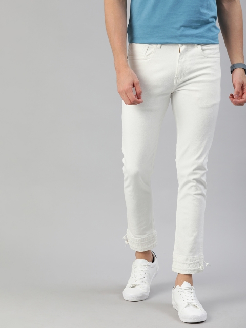 

Mast & Harbour Men White Skinny Fit Mid-Rise Clean Look Stretchable Jeans