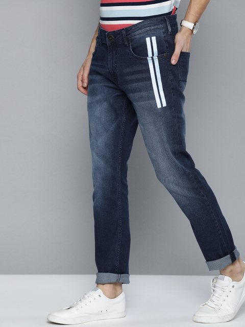 

Mast & Harbour Men Blue Skinny Fit Mid-Rise Clean Look Stretchable Jeans