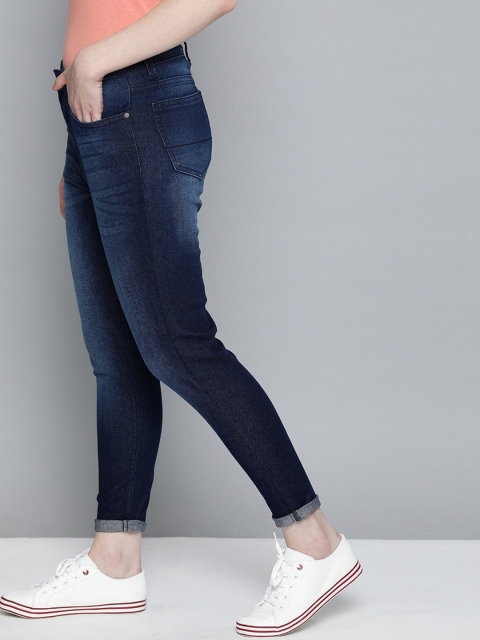 

Mast & Harbour Women Blue Skinny Fit High-Rise Clean Look Stretchable Cropped Jeans