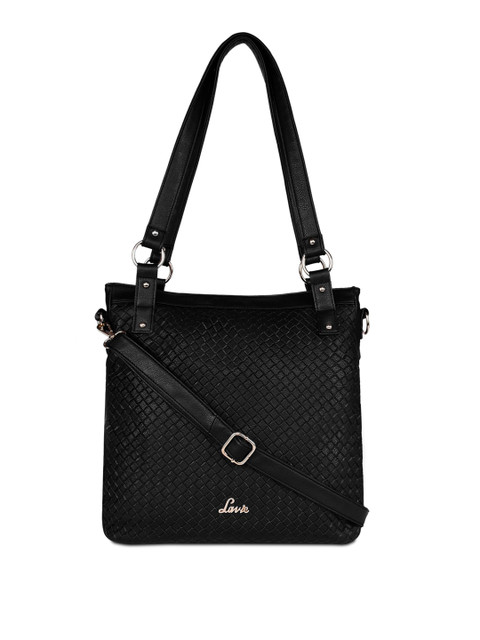 

Lavie Black Textured Shoulder Bag