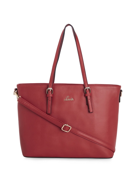 

Lavie Red Solid Handheld Bag