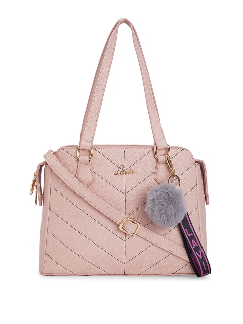 

Lavie Pink Textured Handheld Bag