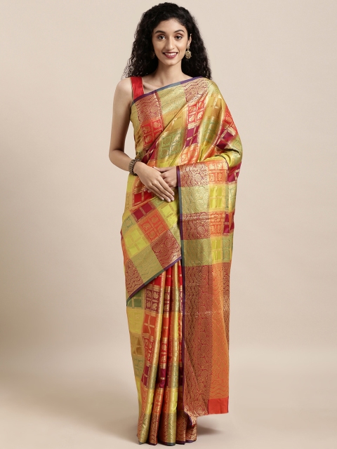 

Saree Swarg Multicoloured Woven Design Banarasi Saree, Multi