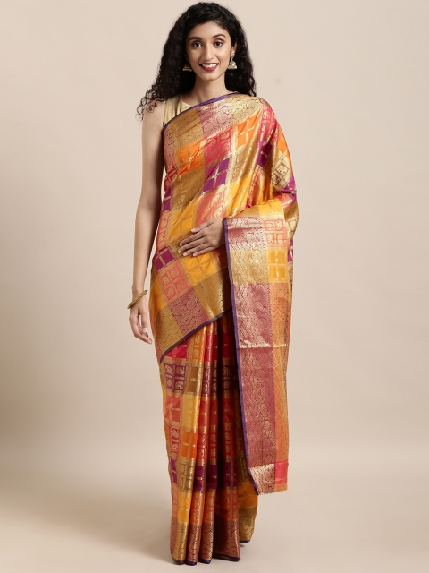 

Saree Swarg Multicoloured Woven Design Banarasi Saree, Multi