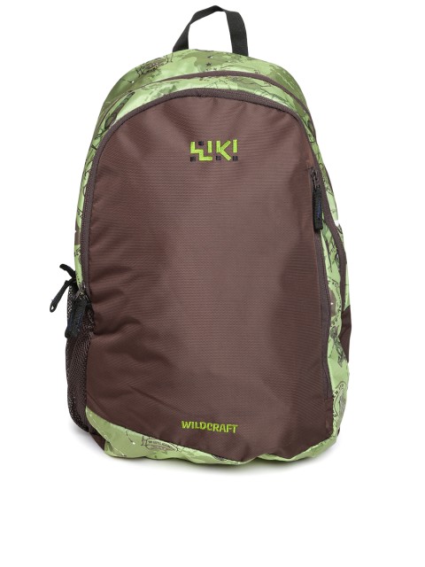 

Wildcraft Unisex Brown & Green Printed Backpack
