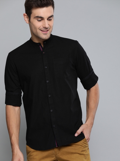 

The Humbl Co. Men Black Comfort Regular Fit Solid Casual Shirt